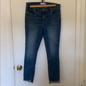 Loft Modern skinny, raw hem Jeans